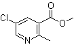 5-氯-2-甲基吡啶-3-羧酸甲酯分子结构 (CAS 350597-49-8)