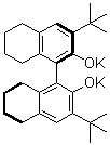 (1R)-3,3'-二叔丁基-5,5',6,6',7,7',8,8'-八氢-1,1'-联萘-2,2'-二醇二钾盐分子结构 (CAS 350683-75-9)