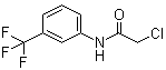 N-(3-三氟甲基苯基)-2-氯乙酰胺分子结构 (CAS 351-38-2)