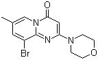 9-溴-7-甲基-2-(4-吗啉基)-4H-吡啶并[1,2-a]嘧啶-4-酮分子结构 (CAS 351002-16-9)