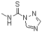 N-甲基-1H-1,2,4-三唑-1-硫代甲酰胺分子结构 (CAS 35101-78-1)