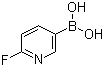 2-氟-5-吡啶硼酸分子结构 (CAS 351019-18-6)