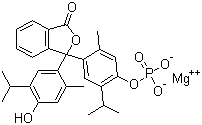 百里酚酞单磷酸镁盐分子结构 (CAS 35106-21-9)