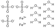 七水合硫酸铁分子结构 (CAS 35139-28-7)