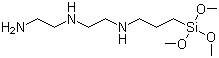 二乙烯三胺基丙基三甲氧基硅烷分子结构 (CAS 35141-30-1)