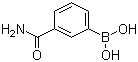 3-氨基甲酰基苯硼酸分子结构 (CAS 351422-73-6)