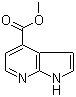 7-氮杂吲哚-4-甲酸甲酯分子结构 (CAS 351439-07-1)