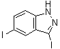 structure of CAS# 351456-48-9, 3,5-二碘-1H-吲唑