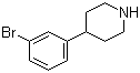 4-(3-溴苯基)哌啶分子结构 (CAS 351534-36-6)
