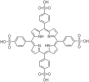 structure of CAS# 35218-75-8, (卟吩-5,10,15,20-四基)四(苯-4-磺酸)