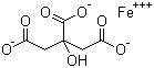 structure of CAS# 3522-50-7, Iron(III) citrate
