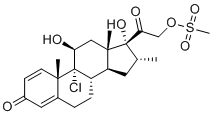 structure of CAS# 352315-75-4, Icomethasone 21-Mesylate