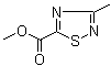 3-甲基-1,2,4-噻二唑-5-羧酸甲酯分子结构 (CAS 352356-71-9)