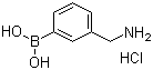 3-氨甲基苯硼酸盐酸盐分子结构 (CAS 352525-94-1)