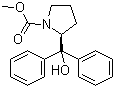 structure of CAS# 352535-68-3, (2S)-(-)-2-(羟基二苯基甲基)-1-吡咯烷甲酸甲酯