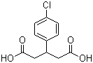 3-(4-氯苯基)戊二酸分子结构 (CAS 35271-74-0)