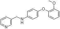 N-[4-(2-甲氧基苯氧基)苯基]-3-吡啶甲胺分子结构 (CAS 353235-63-9)