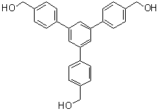 structure of CAS# 353289-47-1, 5'-[4-(羟基甲基)苯基][1,1':3',1''-三联苯]-4,4''-二甲醇
