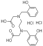 structure of CAS# 35369-53-0, N,N'-双(2-羟基苄基)乙二胺-N,N'-二乙酸二盐酸盐
