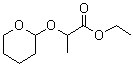 2-[(四氢吡喃-2-基)氧基]丙酸乙酯分子结构 (CAS 3539-40-0)