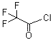 structure of CAS# 354-32-5, 2,2,2-三氟乙酰氯