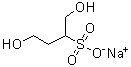 1,4-二羟基-2-丁烷磺酸钠分子结构 (CAS 35430-88-7)