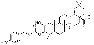 CAS 登录号：35482-91-8, 3beta-O-(反式-对香豆酰基)山楂酸