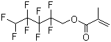 2,2,3,3,4,4,5,5-Octafluoropentyl methacrylate molecular structure (CAS 355-93-1)