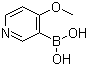 4-甲氧基吡啶-3-硼酸分子结构 (CAS 355004-67-0)