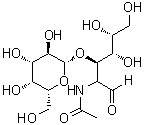 structure of CAS# 3554-90-3, beta-D-半乳糖基-(1→3)-N-乙酰基-D-半乳糖胺
