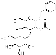 structure of CAS# 3554-96-9, 苄基 2-乙酰氨基-2-脱氧-3-O-beta-D-吡喃半乳糖基吡喃半乳糖苷