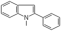 structure of CAS# 3558-24-5, 1-甲基-2-苯基吲哚