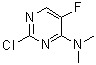 2-氯-5-氟-N,N-二甲基-4-嘧啶胺分子结构 (CAS 355829-23-1)