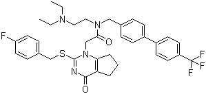 Darapladib分子结构 (CAS 356057-34-6)