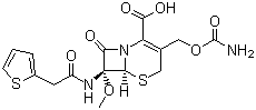 头孢西丁分子结构 (CAS 35607-66-0)