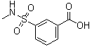 3-(N-甲基氨基磺酰基)苯甲酸分子结构 (CAS 35623-11-1)