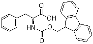 Fmoc-L-苯丙氨酸分子结构 (CAS 35661-40-6)