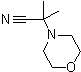 alpha,alpha-二甲基-4-吗啉乙腈分子结构 (CAS 35666-81-0)