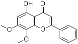 structure of CAS# 3570-62-5, 5-羟基-7,8-二甲氧基黄酮