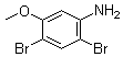 2,4-二溴-5-甲氧基苯胺分子结构 (CAS 35736-52-8)