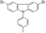 CAS 登录号：357437-74-2, 3,6-二溴-9-(4-甲基苯基)-9H-咔唑