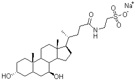 structure of CAS# 35807-85-3, 牛磺熊去氧胆酸钠盐