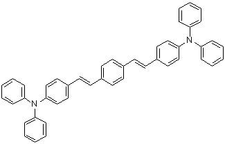 CAS 登录号：358374-59-1, 4,4'-[1,4-亚苯基二-(1E)-2,1-乙烯二基]二[N,N-二苯基苯胺]