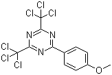 structure of CAS# 3584-23-4, 2-(4-甲氧基苯基)-4,6-双(三氯甲基)-S-三嗪