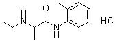 2-(Ethylamino)-N-(2-methylphenyl)propanamide monohydrochloride molecular structure (CAS 35891-75-9)