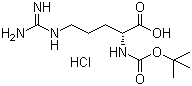 structure of CAS# 35897-34-8, BOC-D-精氨酸盐酸盐