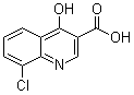 8-氯-4-羟基-3-喹啉羧酸分子结构 (CAS 35966-16-6)