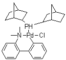 structure of CAS# 359803-53-5, [2'-(二甲氨基)-2-联苯基]-(去甲基二降冰片膦)氯化钯