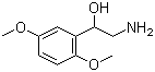 structure of CAS# 3600-87-1, 2-氨基-1-(2,5-二甲氧基苯基)乙醇