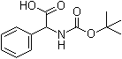 structure of CAS# 3601-66-9, N-叔丁氧羰基-DL-苯基甘氨酸